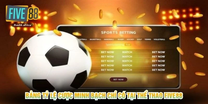 Bảng tỷ lệ cược minh bạch chỉ có tại thể thao FIVE88