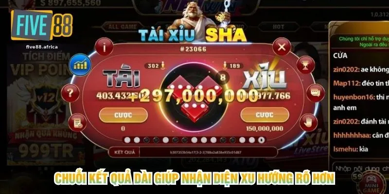 Chuỗi kết quả dài giúp nhận diện xu hướng rõ hơn