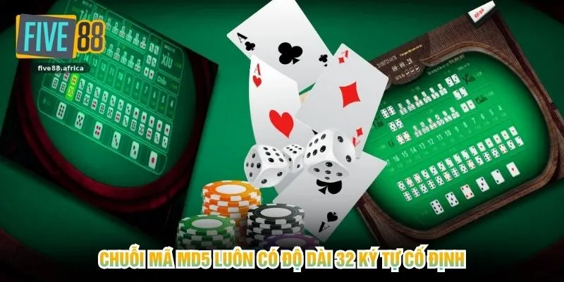 Chuỗi mã MD5 luôn có độ dài 32 ký tự cố định