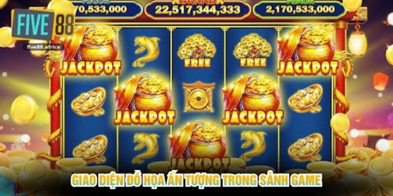 Giao diện đồ họa ấn tượng trong sảnh game