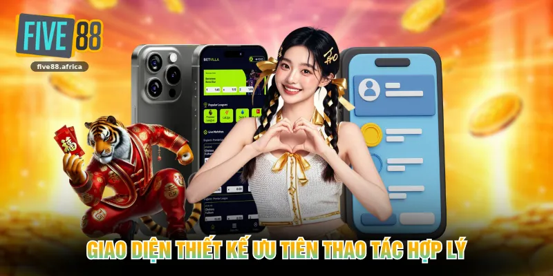 Giao diện thiết kế ưu tiên thao tác hợp lý